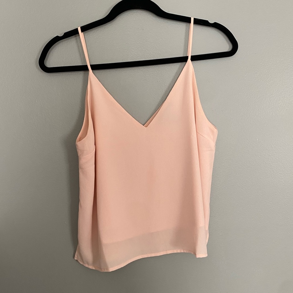 light pink tank top